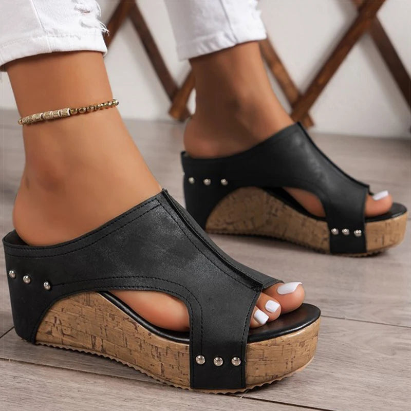 High Heels Sandals With Wedges Shoes