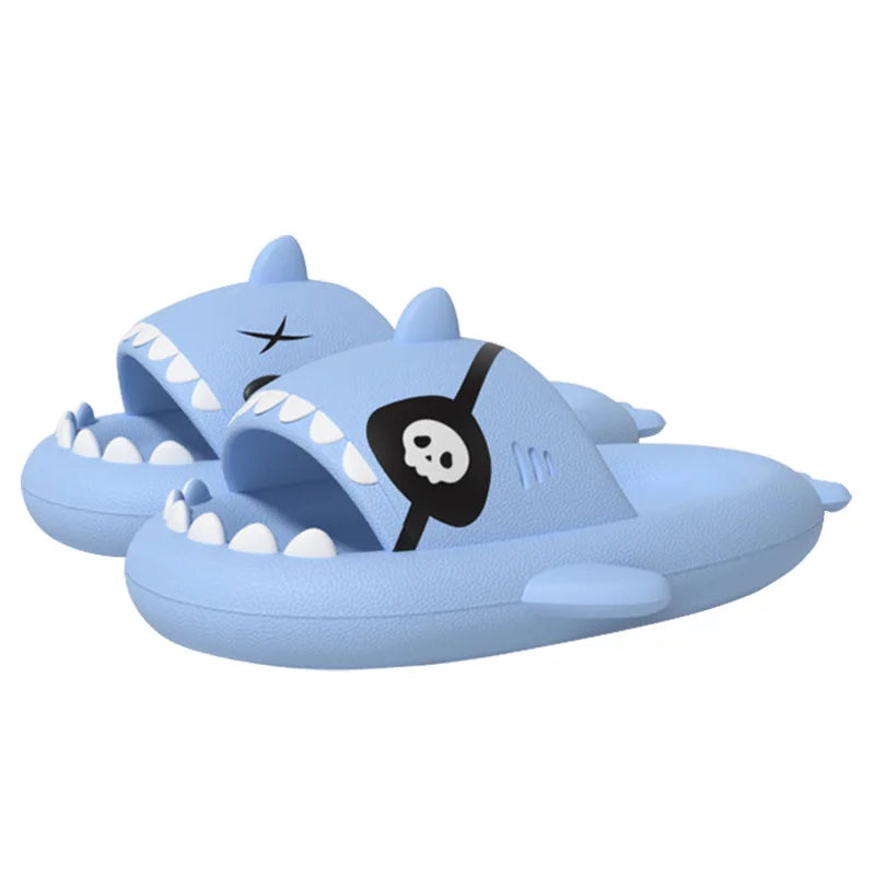 Pallene Summer Shark Slides Indoor Flat Shoes