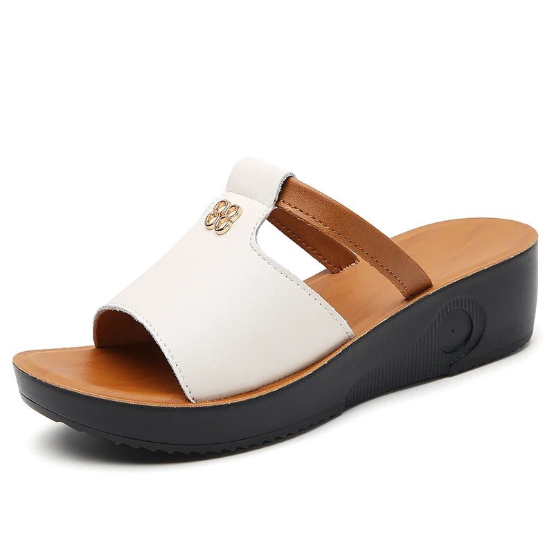 Brown Sandals - Vintage Anti-slip Leather Retro Shoes