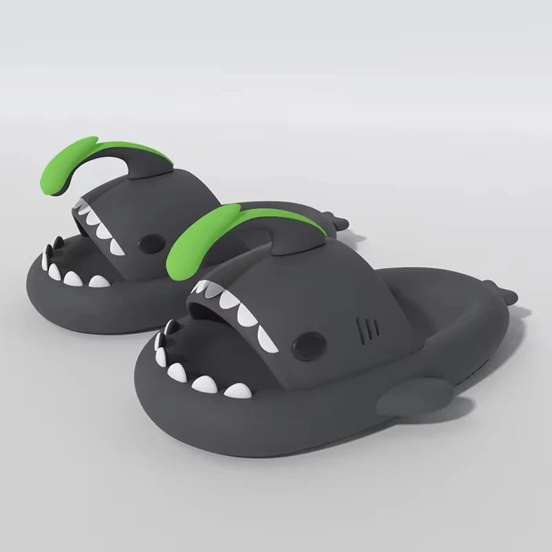 Shark Slides - Soft Slippers Bathroom Couple Outdoor Shoes