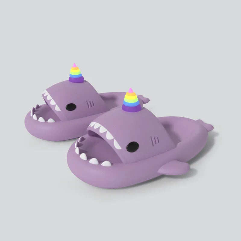 Shark Slides - Cute Panda DIY Slippers Summer Platform Shoes