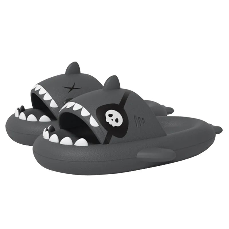 Pallene Summer Shark Slides Indoor Flat Shoes