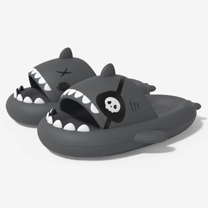 Pallene Summer Shark Slides Indoor Flat Shoes