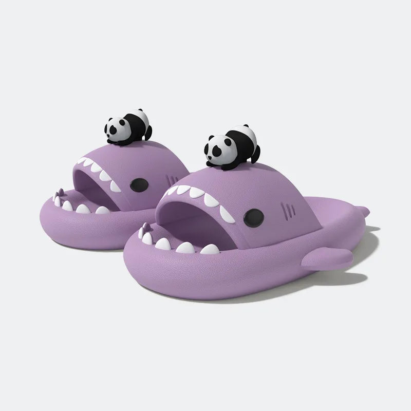 Shark Slides - Cute Panda DIY Slippers Summer Platform Shoes