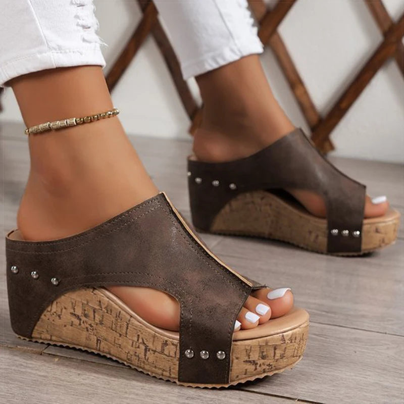 High Heels Sandals With Wedges Shoes