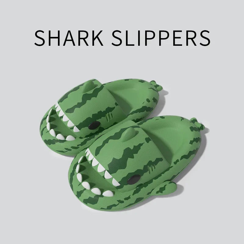 Shark Slippers - House Cloud Platform Slides Summer Beach