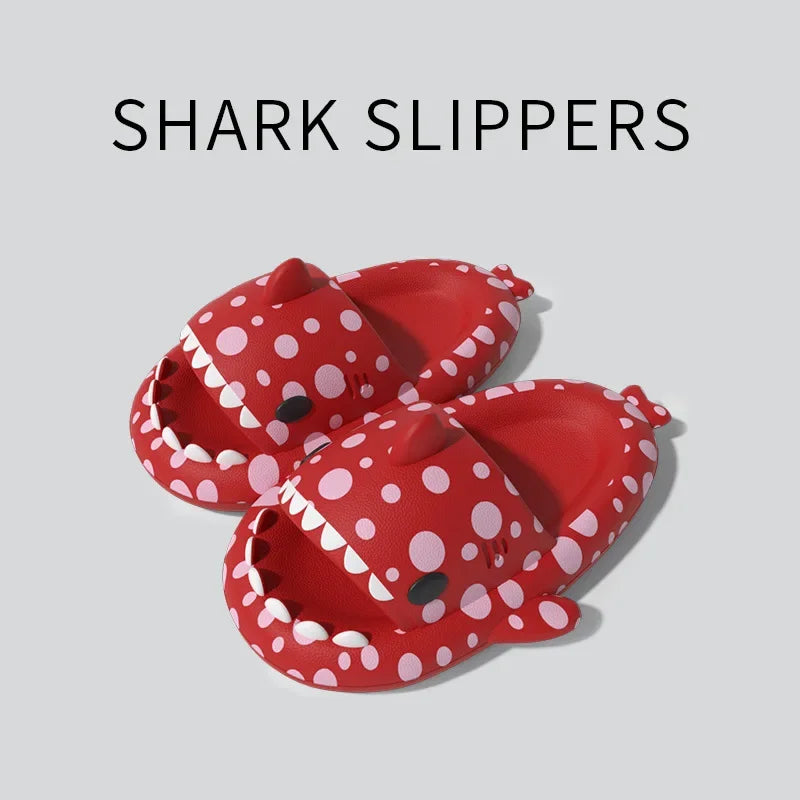 Shark Slippers - House Cloud Platform Slides Summer Beach