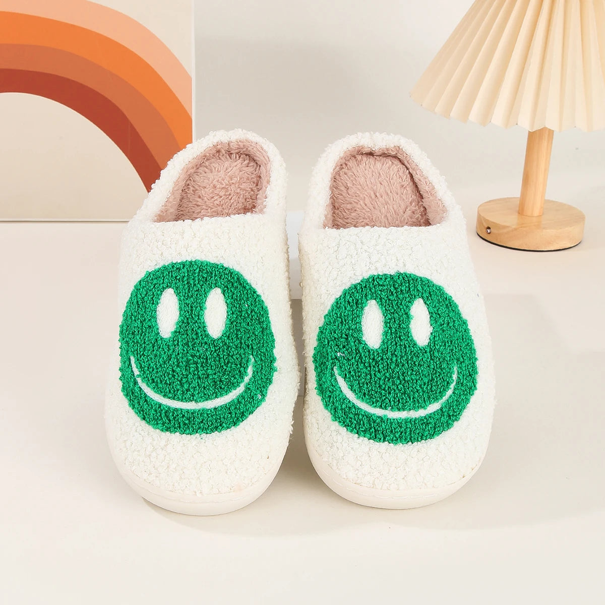 Smiling Face Cotton Slippers Home Indoor