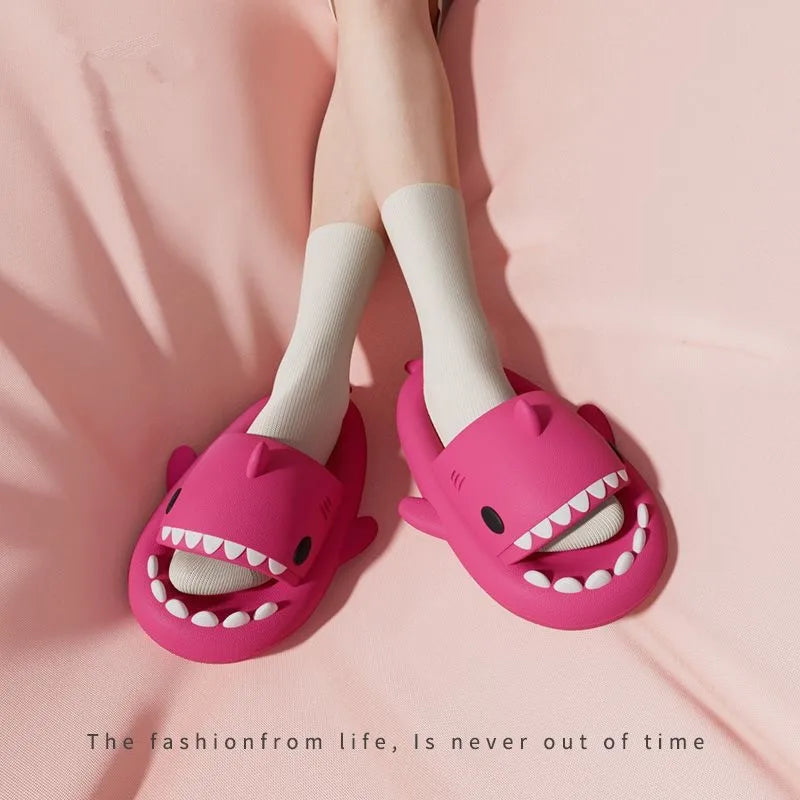 Shark Slides - 4cm Thick Slippers Indoor Bathroom Slides