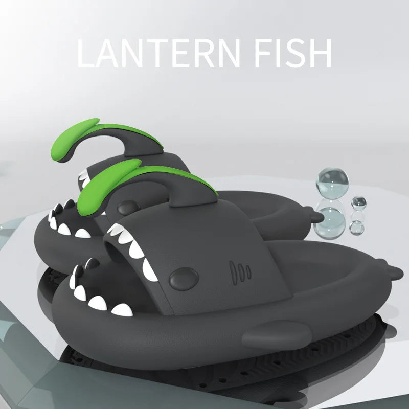 Shark Slippers -Indoor Outdoor Lantern Fish Slides