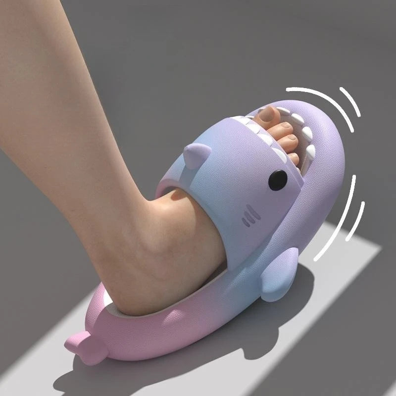 Shark Slippers - Fashion Slides Gradient Color Home Shoes