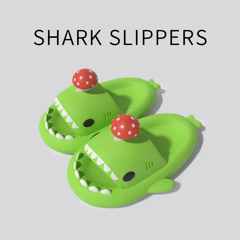 Shark Slippers - House Cloud Platform Slides Summer Beach