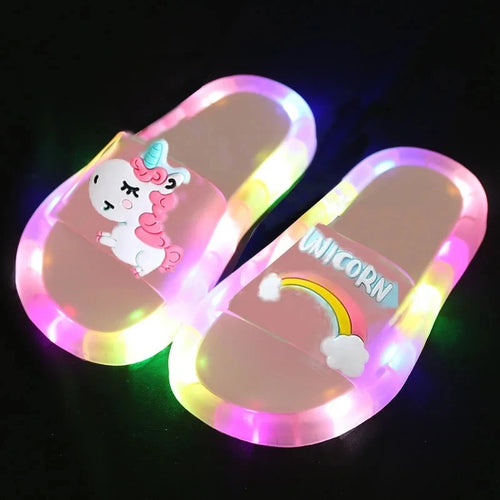 Boys Girls Unicorn Animals Prints Slippers