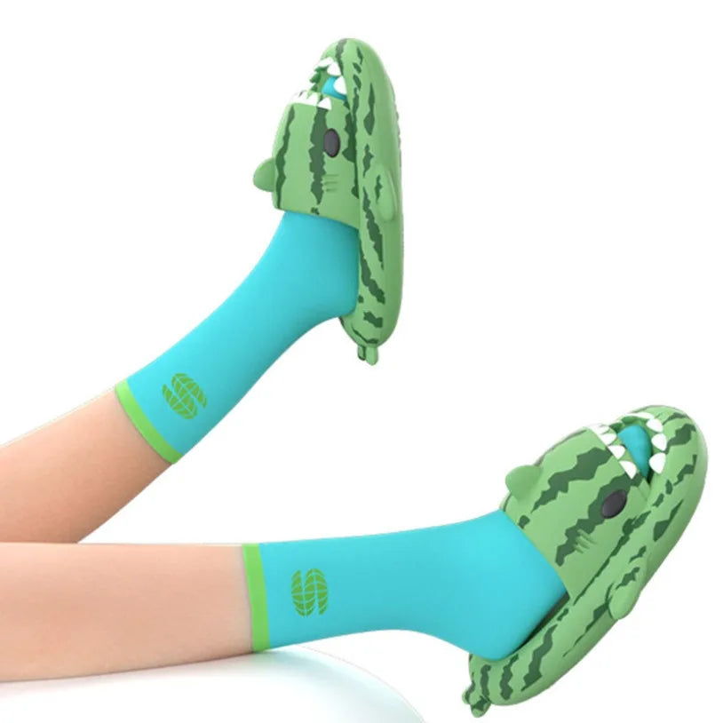 Shark Slippers - House Cloud Platform Slides Summer Beach