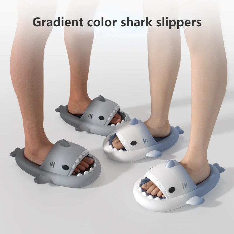 Shark Slides - Soft Slippers Bathroom Couple Outdoor Shoes