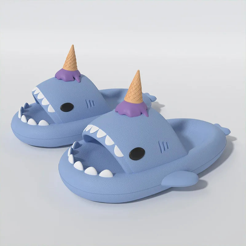 Shark Slippers - Cute Ice Cream Thick Sole Anti-slip
