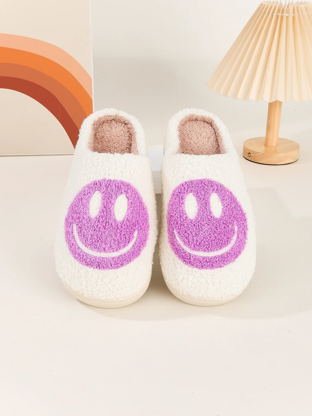 Smiling Face Cotton Slippers Home Indoor