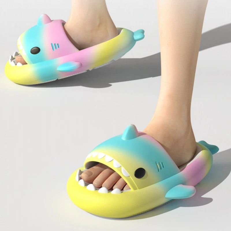 Shark Slides - Summer Slippers Beach Bathroom Home