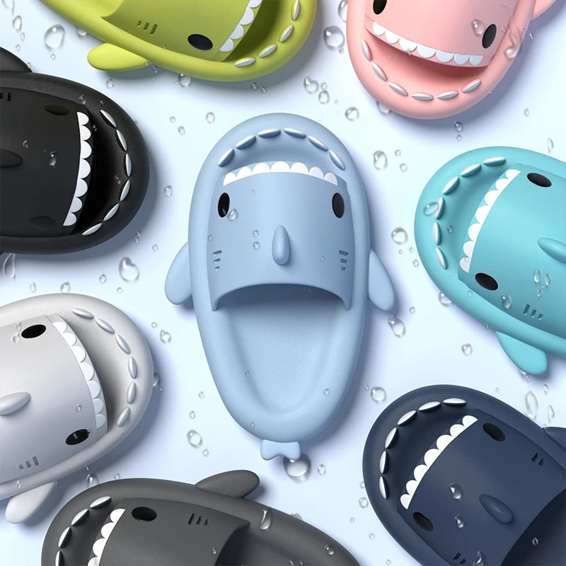 Shark Slides - Anti Slip Thick Sole Indoor Outdoor Slippers