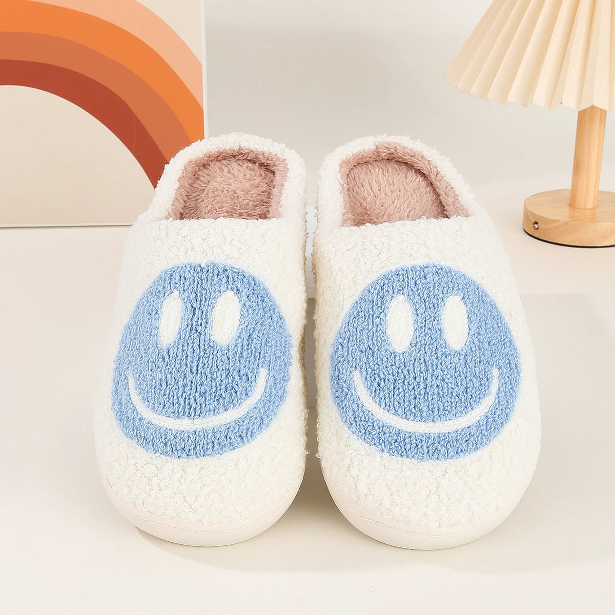 Smiling Face Cotton Slippers Home Indoor