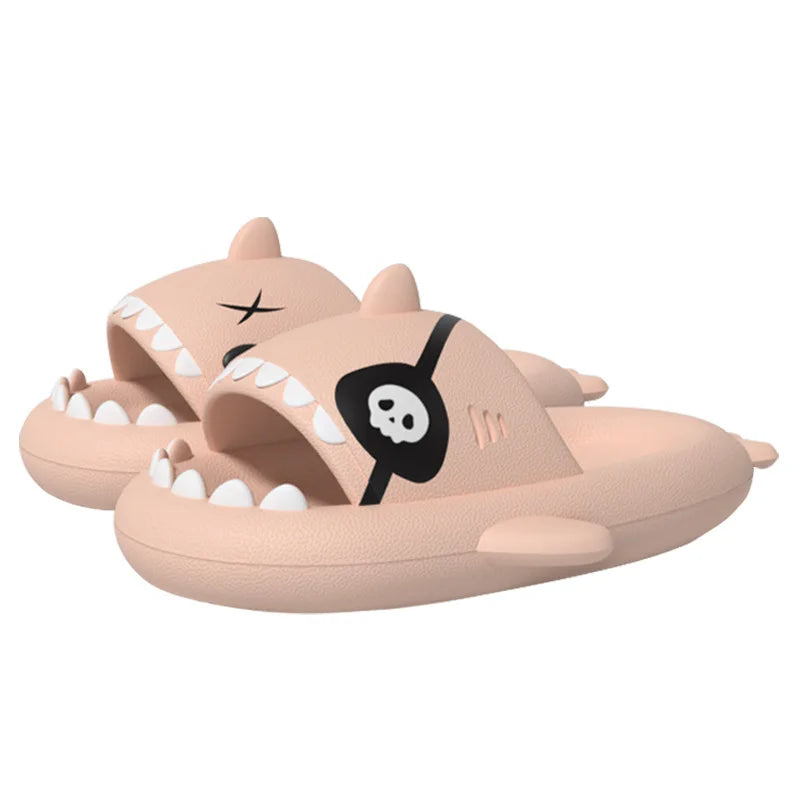 Pallene Summer Shark Slides Indoor Flat Shoes