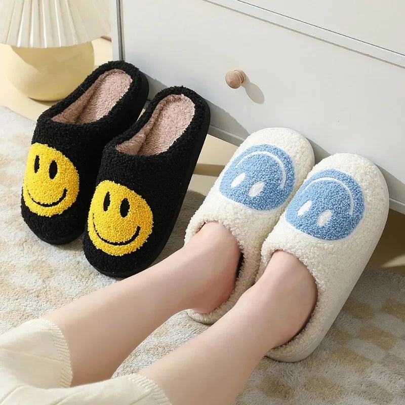 Smiley Slippers - Happy Face Anti Slip Home Slides