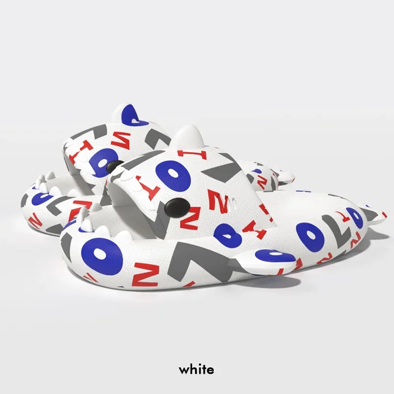 Shark Slippers - Home Summer Beach Indoor Soft Slides
