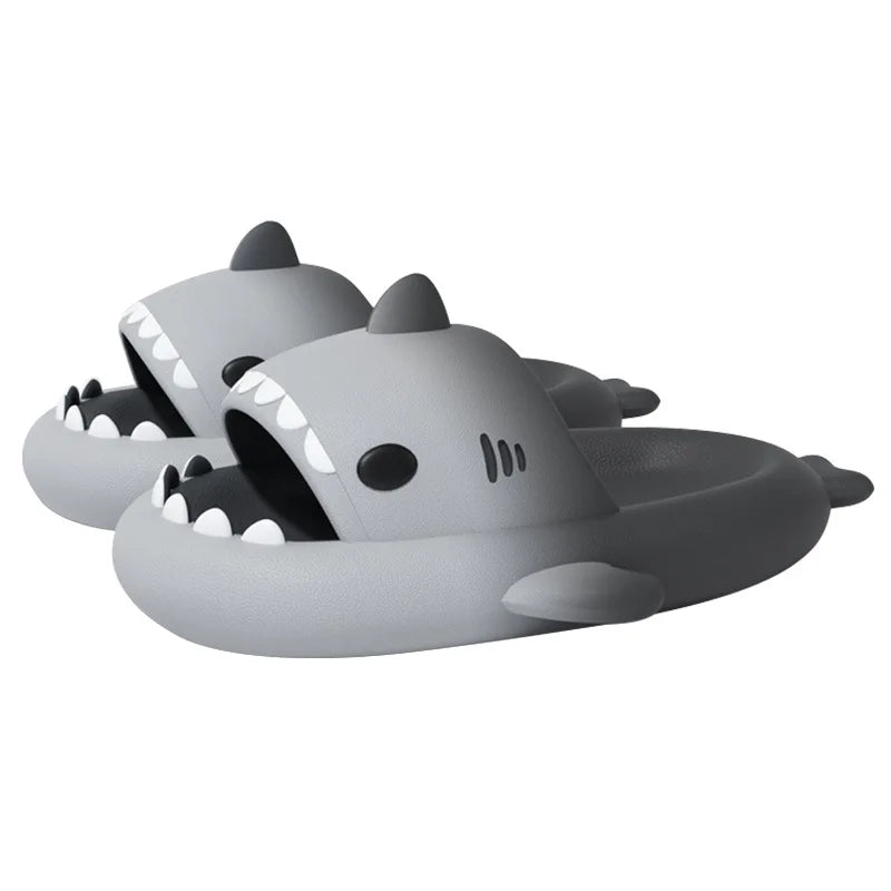 Shark Slides - Soft Slippers Bathroom Couple Outdoor Shoes