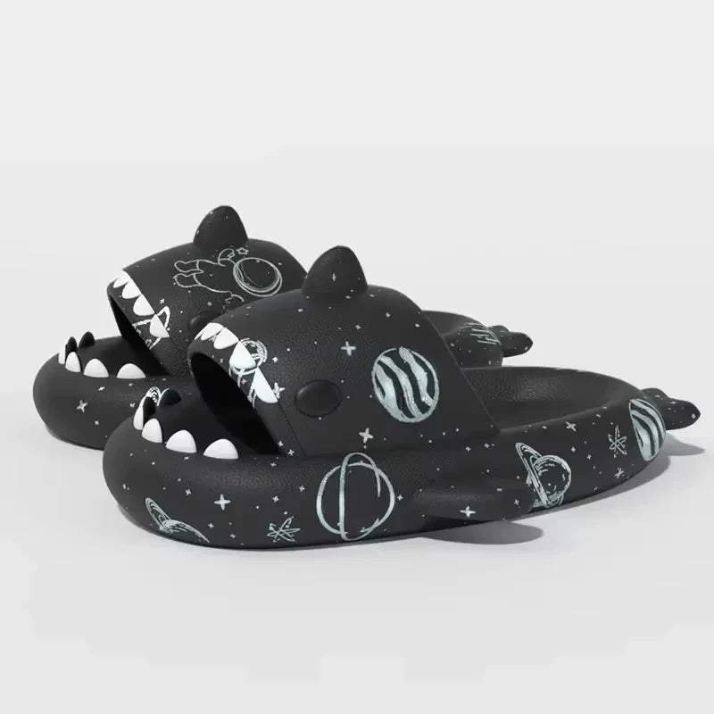 Shark Slides - Soft Slippers Bathroom Couple Outdoor Shoes