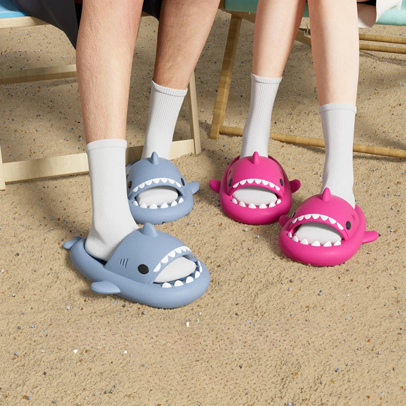 Shark Slides - 4cm Thick Slippers Indoor Bathroom Slides