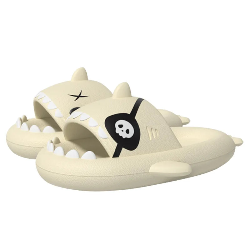 Pallene Summer Shark Slides Indoor Flat Shoes