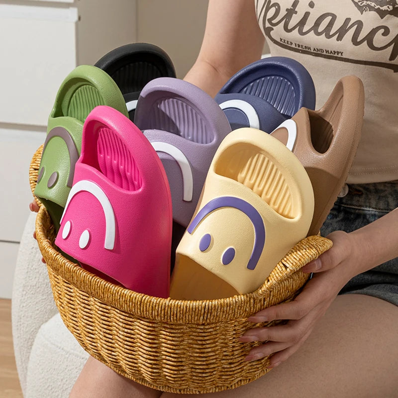 Cartoon Smile Eva Home Beach Flip Flops