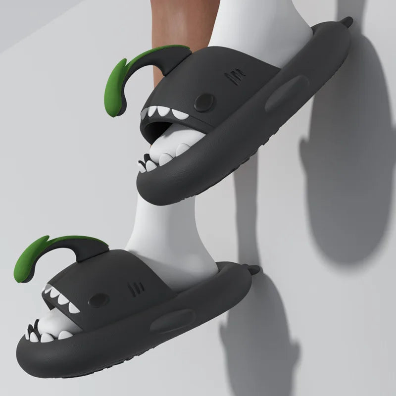 Shark Slippers -Indoor Outdoor Lantern Fish Slides