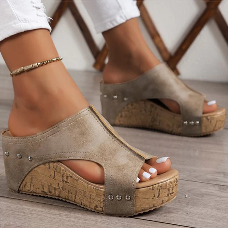 High Heels Sandals With Wedges Shoes