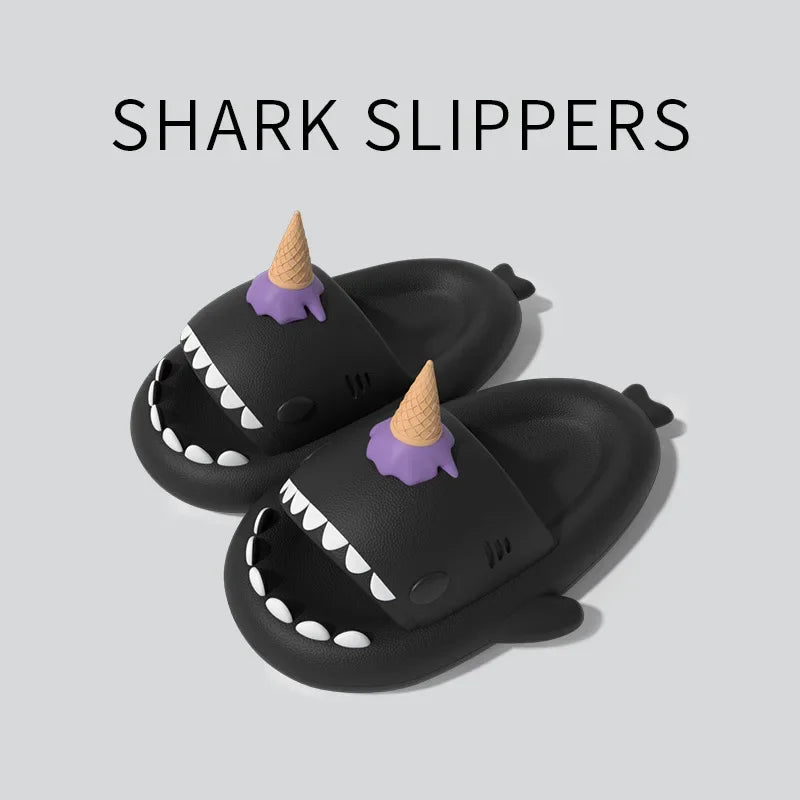 Shark Slippers - House Cloud Platform Slides Summer Beach