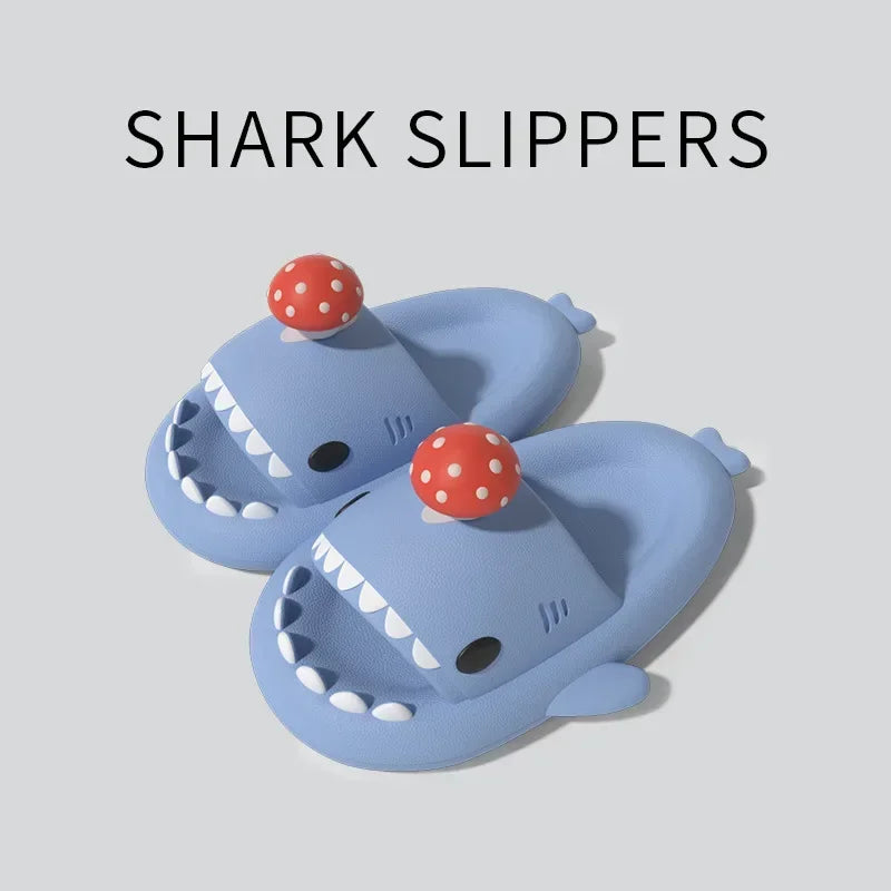 Shark Slippers - House Cloud Platform Slides Summer Beach