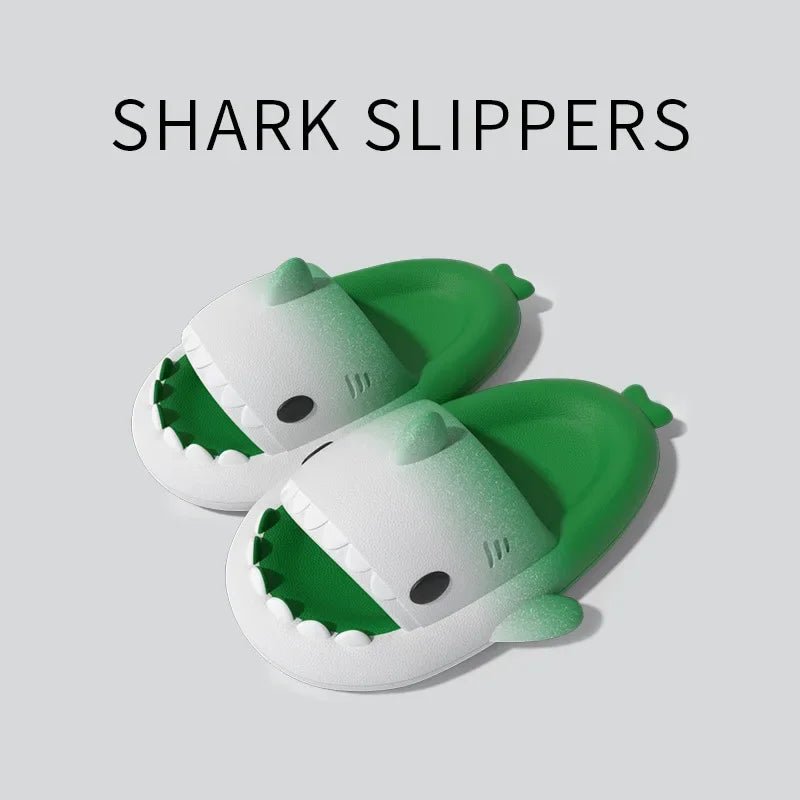 Shark Slippers - House Cloud Platform Slides Summer Beach