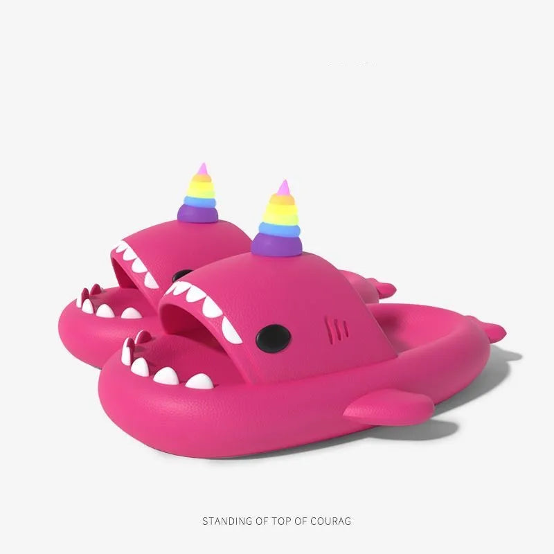 Shark Slides - Cute Panda DIY Slippers Summer Platform Shoes