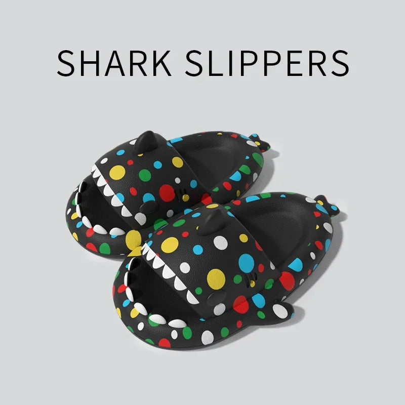 Shark Slippers - House Cloud Platform Slides Summer Beach
