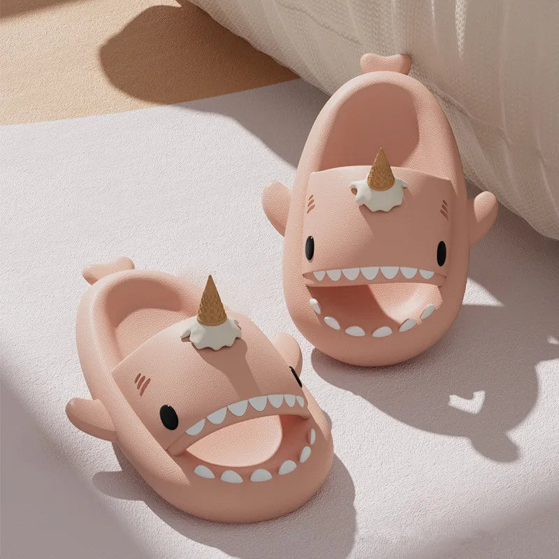Shark Slippers - Cute Ice Cream Thick Sole Anti-slip