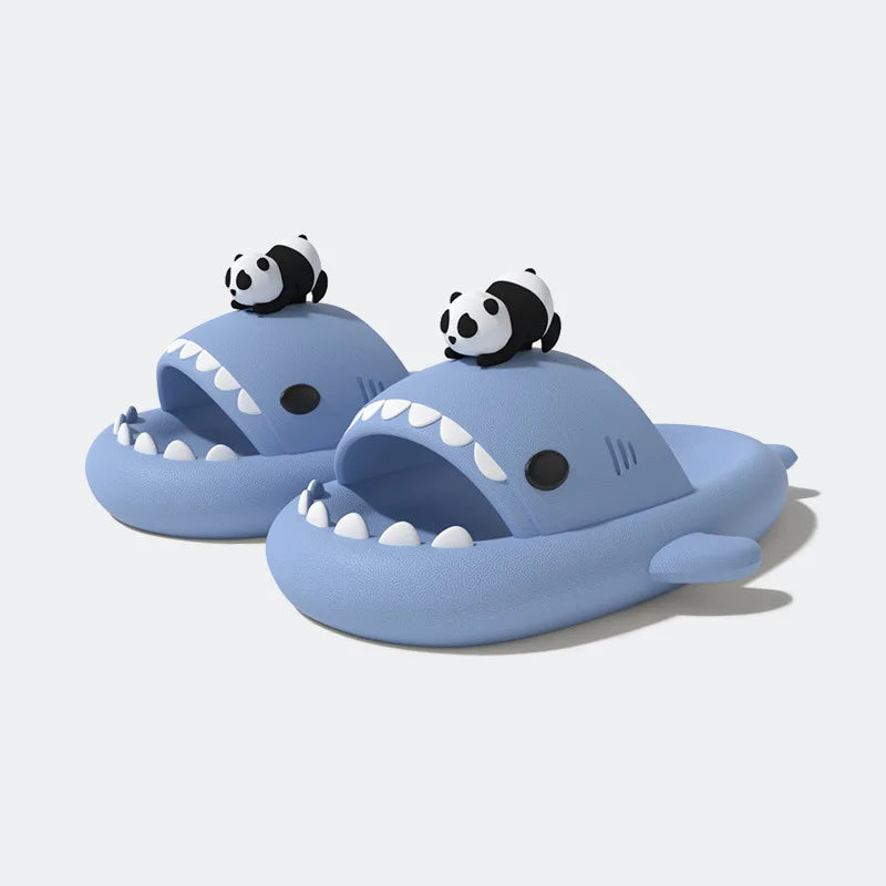 Shark Slides - Cute Panda DIY Slippers Summer Platform Shoes