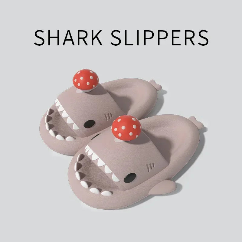 Shark Slippers - House Cloud Platform Slides Summer Beach