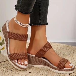 Brown Sandals - High Heels Summer Sandals