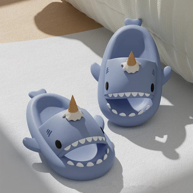 Shark Slides - Summer Platform Night Indoor Beach Slippers