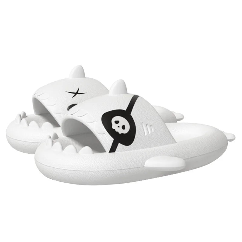 Pallene Summer Shark Slides Indoor Flat Shoes