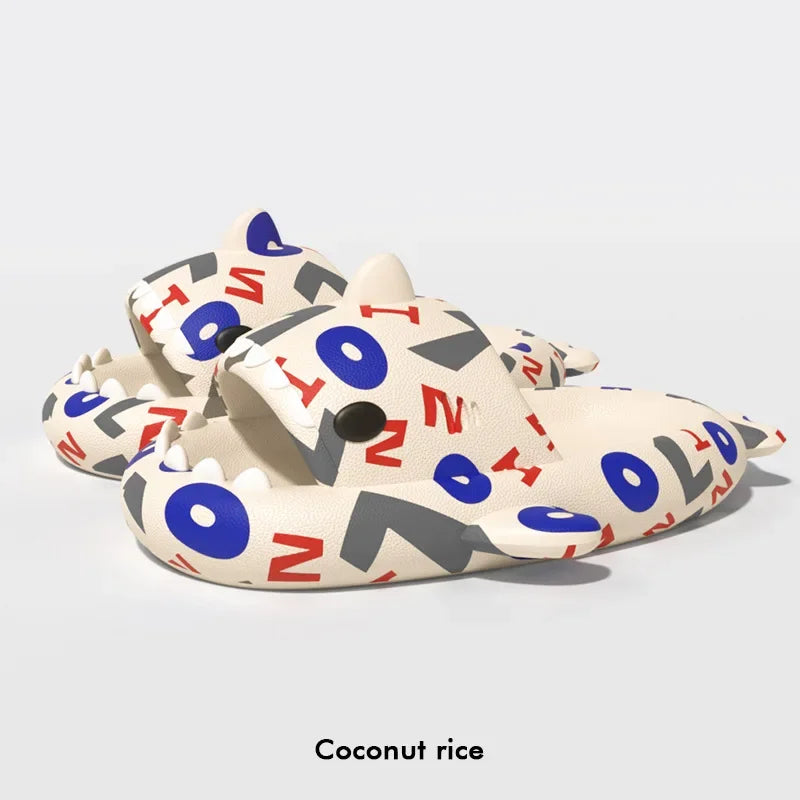 Shark Slippers - Home Summer Beach Indoor Soft Slides