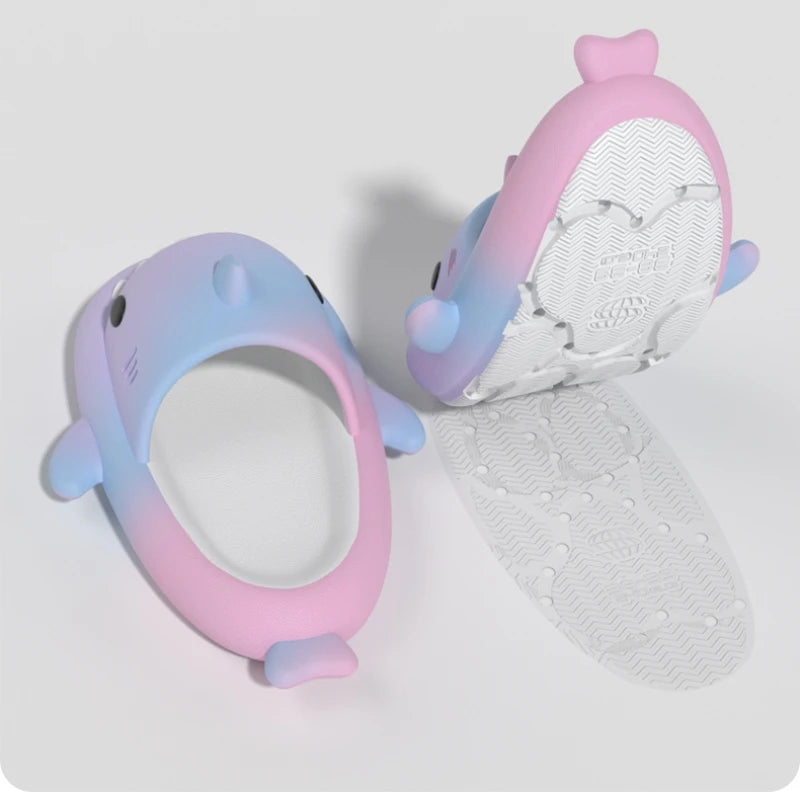 Shark Slippers - Fashion Slides Gradient Color Home Shoes