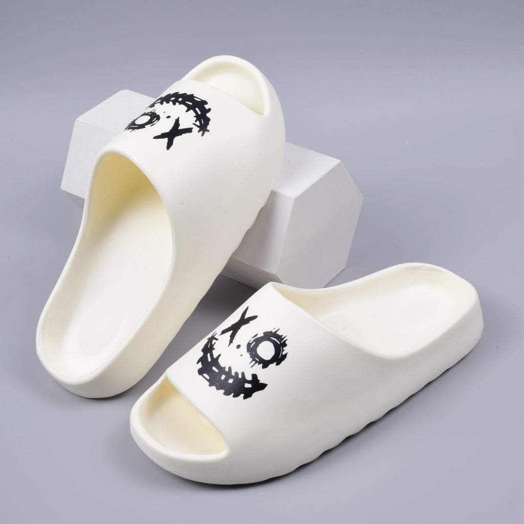 Smile Slippers - XO Smiley Couple Slides
