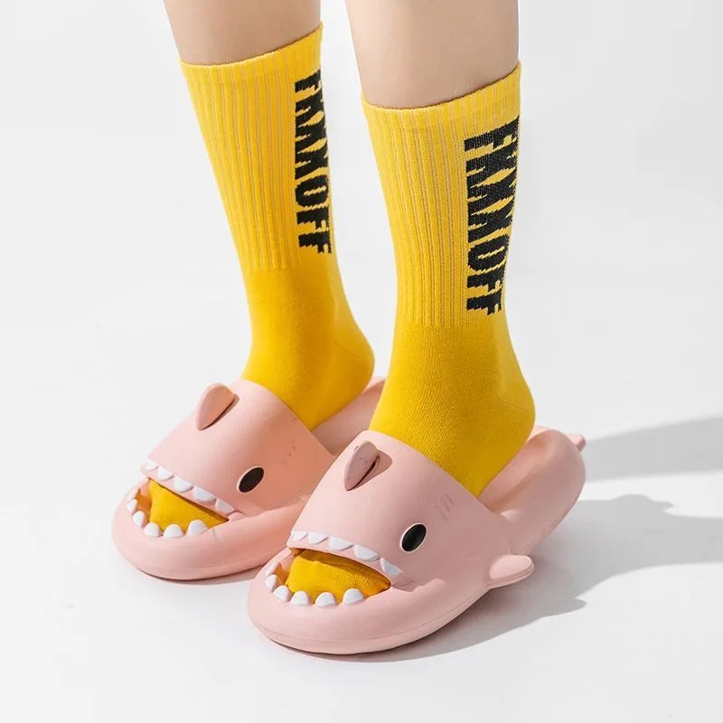 Shark Slides - 4cm Thick Slippers Indoor Bathroom Slides