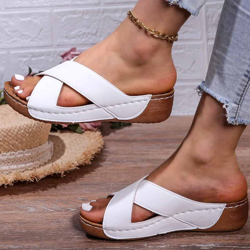 Brown Sandals - Casual Summer Indoor Outdoor